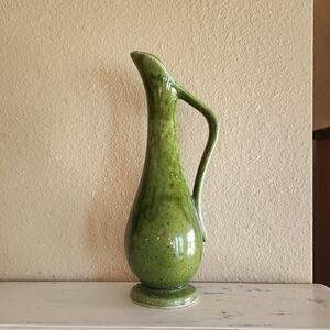 Elegant Green Ceramic Vase